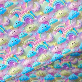 Rainbow 018 Canvas Fabric Sheet