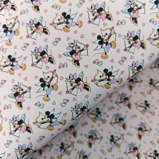 Disney Valentines 001 Canvas Fabric Sheet