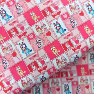 Disney Valentines 010 Canvas Fabric Sheet