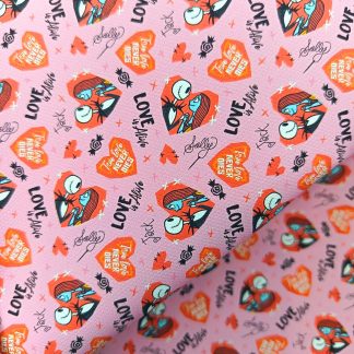 Disney Valentines 003 Canvas Fabric Sheet