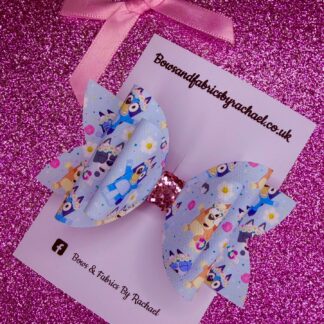 Blue Dog 018 Hair Bow