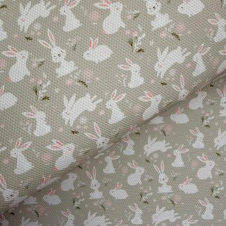 Bunnies 002 Canvas Fabric Sheet