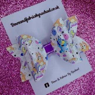 Blue Dog 002 Hair Bow