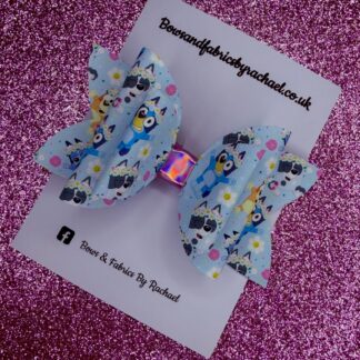 Blue Dog 018 Hair Bow