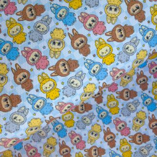 Fuzzy Monsters 016 Canvas Fabric Sheet