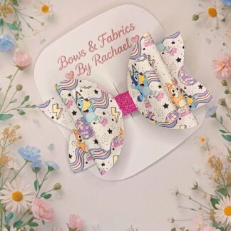 Blue Dog 002 Hair Bow