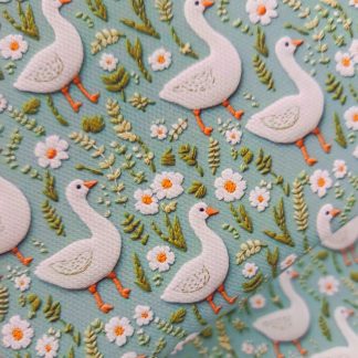 Ducks 001 Canvas Fabric Sheet