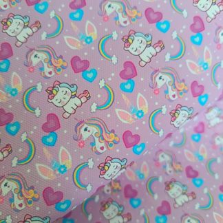 Unicorn 005 Canvas Fabric Sheet