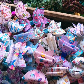 SPECIAL OFFER Resellers Hair Bows Joblot Bulk Buy Ready Made Hair Bows Random Mix 120pcs