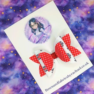 Red Nose Day 007 Hair Bow