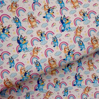 Blue Dog 001 Canvas Fabric Sheet