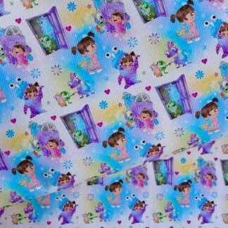 Monsters 006 Canvas Fabric Sheet