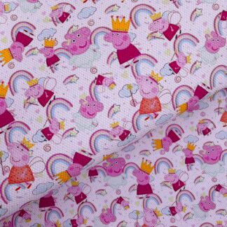 Pink Piggie 022 Canvas Fabric Sheet