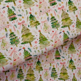 Christmas Trees 004 Canvas Fabric Sheet