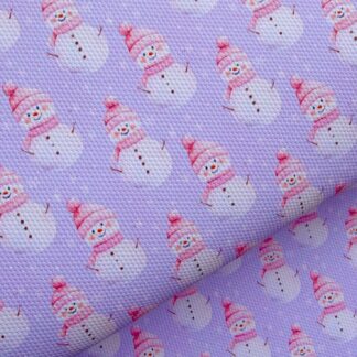 Snowmen 002 Canvas Fabric Sheet