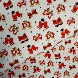 Christmas Bows 005 Canvas Fabric Sheet