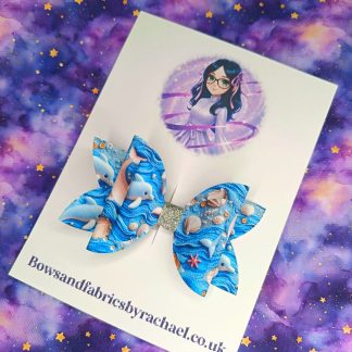 Dolphins 002 Hair Bow