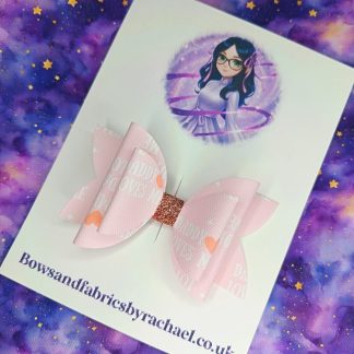 Daddy Loves Me Hair Bow