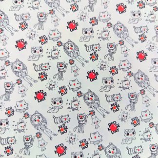 Red Nose Day 012 Canvas Fabric Sheet