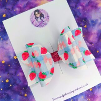 Strawberry Bow 001 Hair Bow
