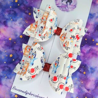 Red Nose Day 003 Hair Bows