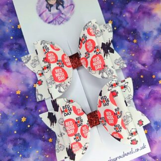 Red Nose Day Disney Hair Bows