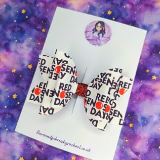 Red Nose Day 016 Hair Bow