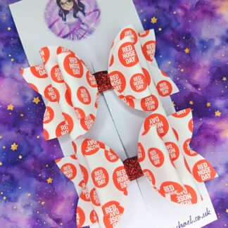 Red Nose Day 017 Hair Bows