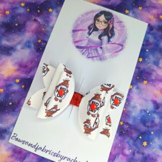 Red Nose Day 005 Hair Bow