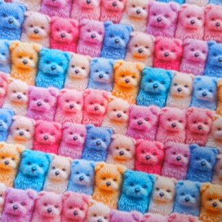 Dogs 002 Canvas Fabric Sheet