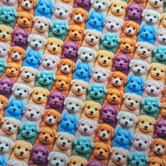 Dogs 002 Canvas Fabric Sheet