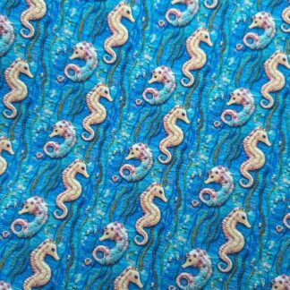 Seahorses 001 Canvas Fabric Sheet