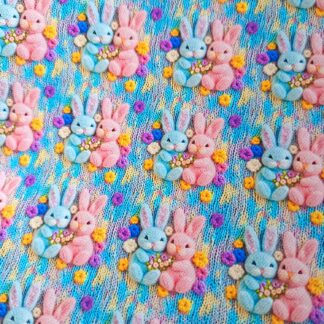 Bunnies 017 Canvas Fabric Sheet