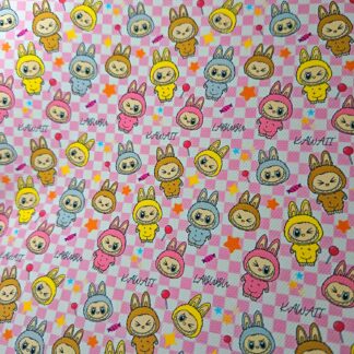 Fuzzy Monsters 020 Canvas Fabric Sheet