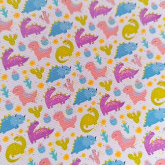 Dino 015 Canvas Fabric Sheet