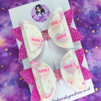 Mama's Girl Glitter Hair Bows