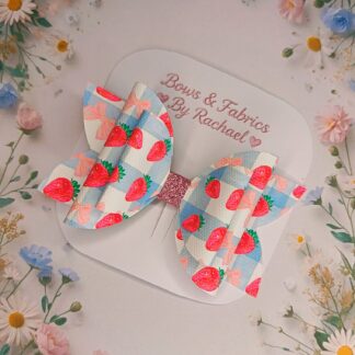 Strawberry Bow 001 Hair Bow