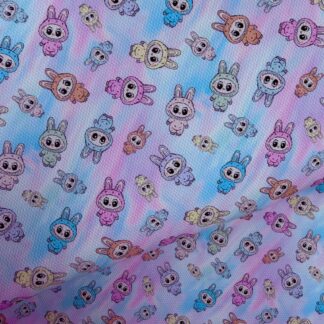 Fuzzy Monsters 019 Canvas Fabric Sheet