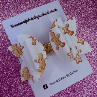 Gingerbread 001 Hair Bow