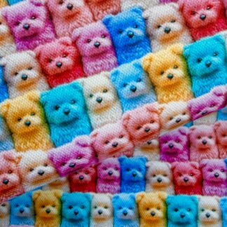 Dogs 002 Canvas Fabric Sheet