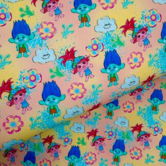 Trolls 015 Canvas Fabric Sheet