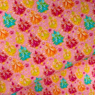 Bowtiful Christmas Trees 001 Canvas Fabric Sheet