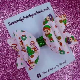 K Pop Christmas 001 Hair Bow