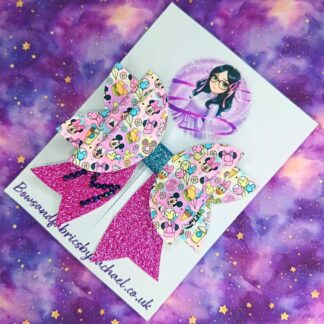 Personalised Minnie & Mickey Disney Hair Bow