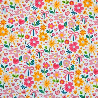 Flowers 056 Canvas Fabric Sheet