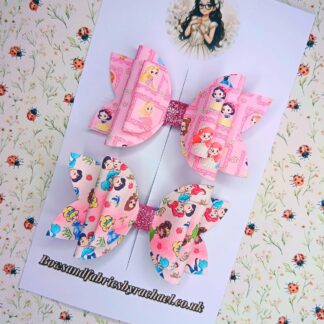 Princess 2 Pack Hair Bows