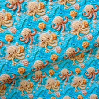 Octopus 003 Canvas Fabric Sheet