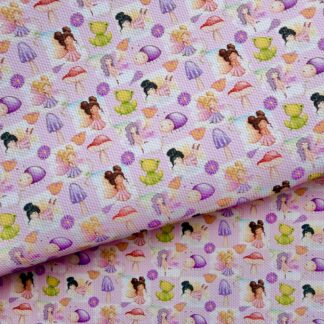 Fairies 003 Canvas Fabric Sheet