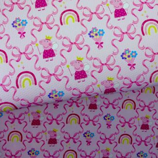 Pink Piggie 024 Canvas Fabric Sheet