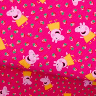 Pink Piggie 028 Canvas Fabric Sheet